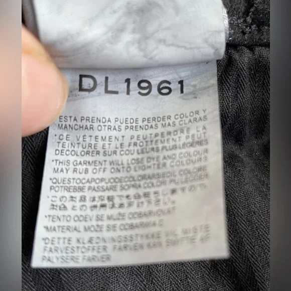 DL1961 Women Black Denim Jeans Size 31 - Picture 11 of 13